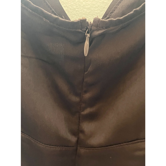 West of Melrose Dress Womens Size M Brown Short Satin Vintage NWT Deadstock - Picture 8 of 14